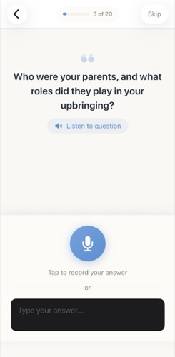 OverBiscuits recording screen